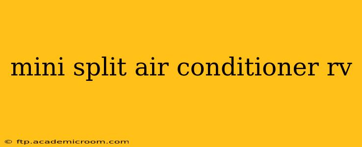 mini split air conditioner rv