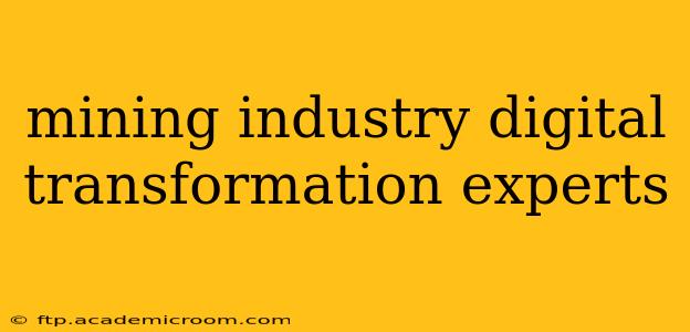 mining industry digital transformation experts
