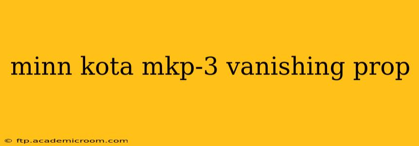 minn kota mkp-3 vanishing prop