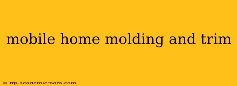 mobile home molding and trim