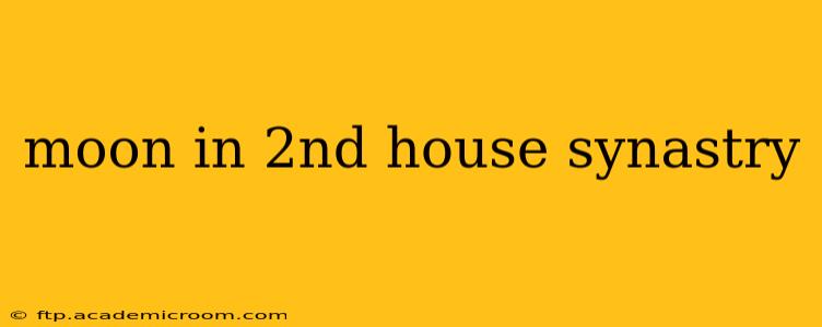 moon in 2nd house synastry