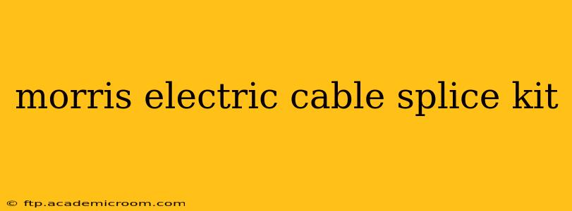 morris electric cable splice kit