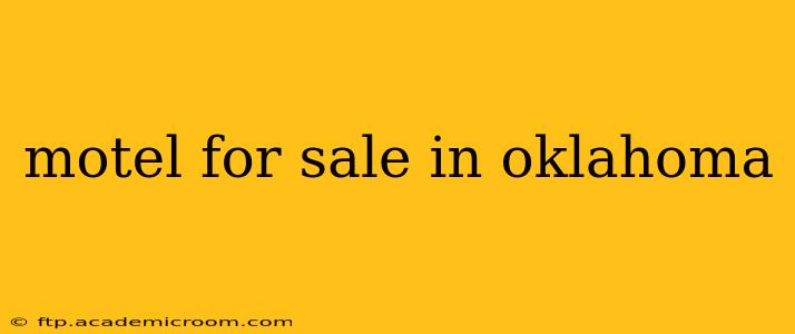 motel for sale in oklahoma