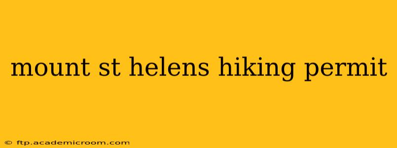 mount st helens hiking permit