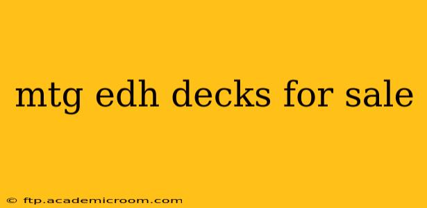 mtg edh decks for sale