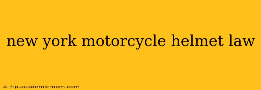 new york motorcycle helmet law