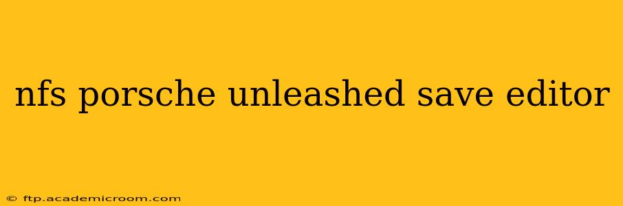 nfs porsche unleashed save editor
