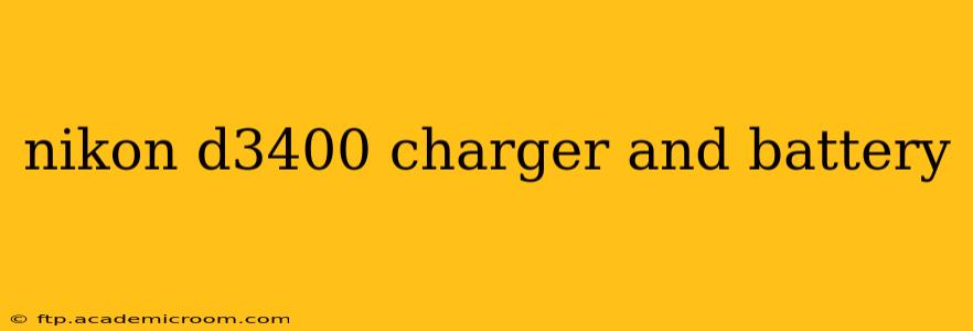 nikon d3400 charger and battery