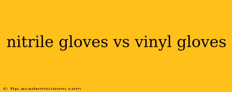 nitrile gloves vs vinyl gloves
