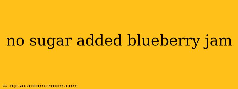 no sugar added blueberry jam