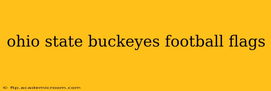 ohio state buckeyes football flags