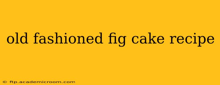 old fashioned fig cake recipe