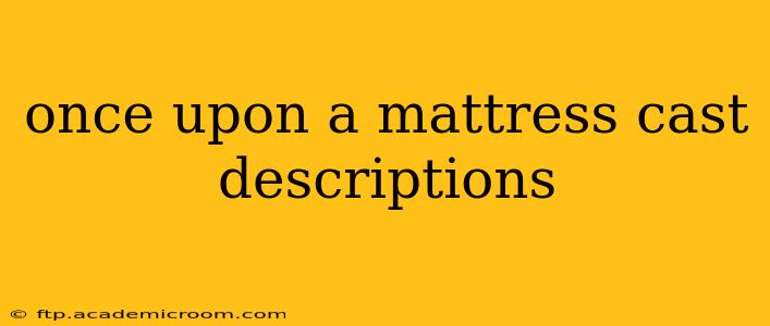 once upon a mattress cast descriptions