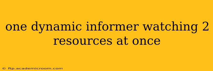 one dynamic informer watching 2 resources at once