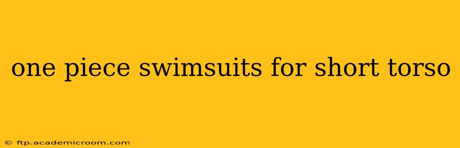 one piece swimsuits for short torso
