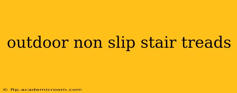 outdoor non slip stair treads