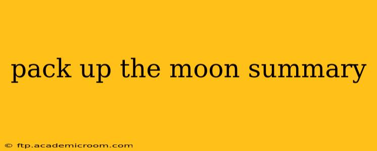 pack up the moon summary