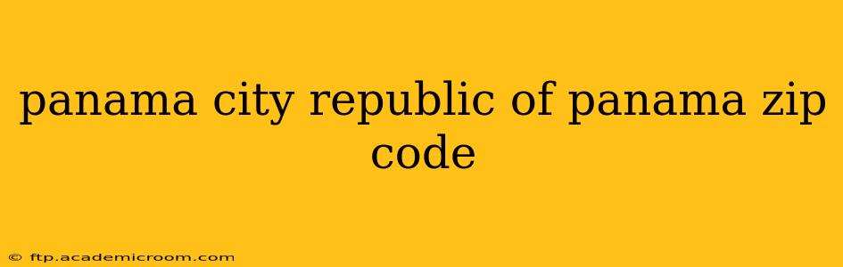 panama city republic of panama zip code