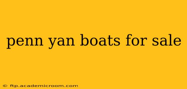 penn yan boats for sale