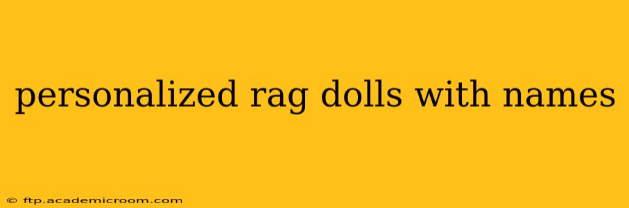 personalized rag dolls with names
