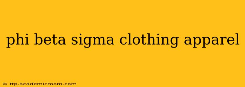 phi beta sigma clothing apparel