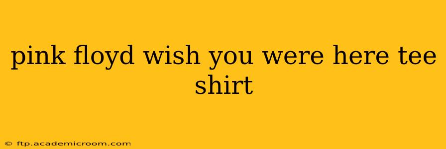 pink floyd wish you were here tee shirt