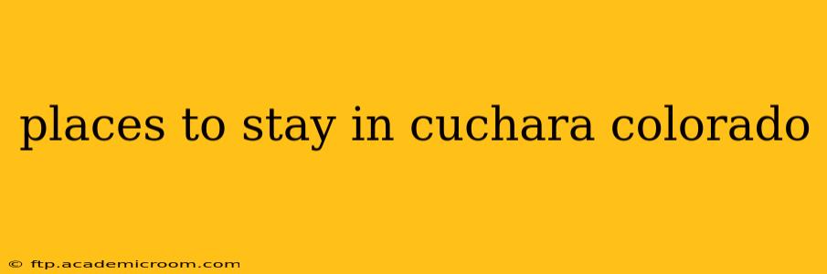 places to stay in cuchara colorado