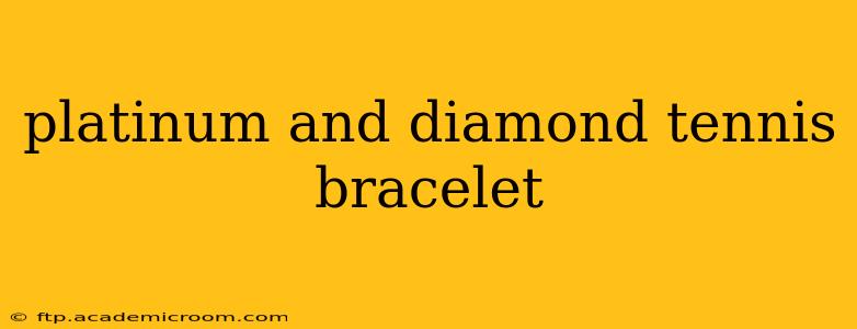 platinum and diamond tennis bracelet