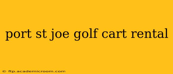 port st joe golf cart rental
