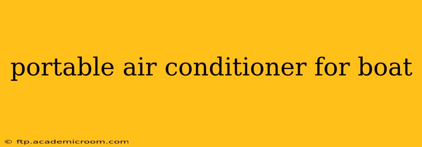 portable air conditioner for boat