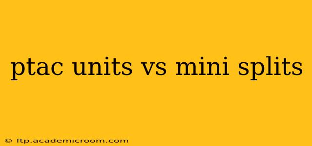 ptac units vs mini splits