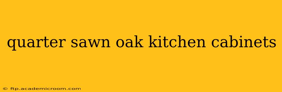 quarter sawn oak kitchen cabinets