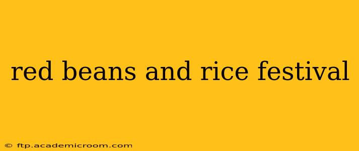 red beans and rice festival