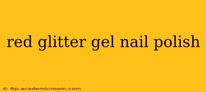red glitter gel nail polish