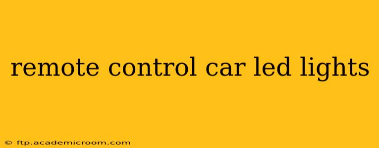 remote control car led lights