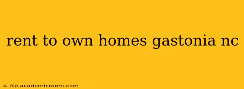 rent to own homes gastonia nc