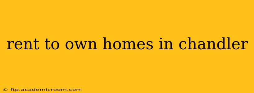rent to own homes in chandler