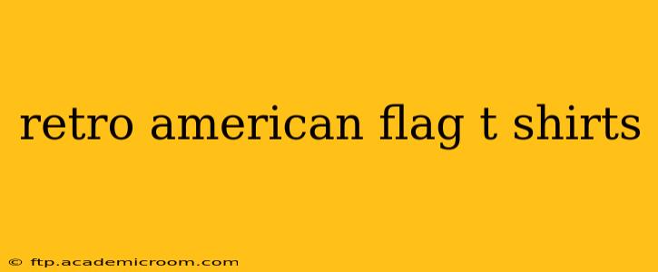 retro american flag t shirts