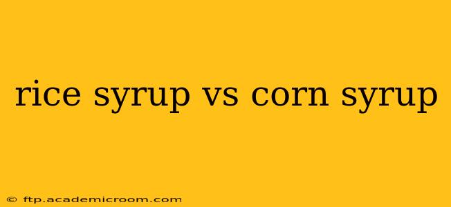 rice syrup vs corn syrup