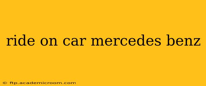 ride on car mercedes benz