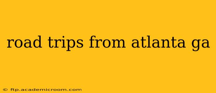 road trips from atlanta ga