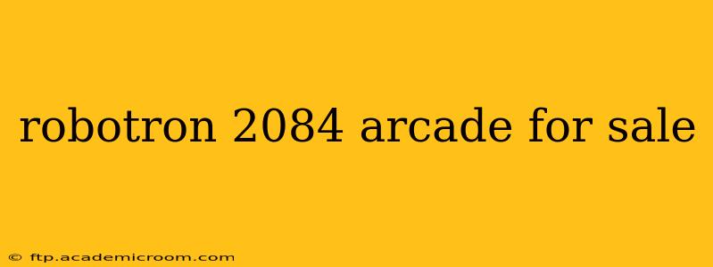 robotron 2084 arcade for sale