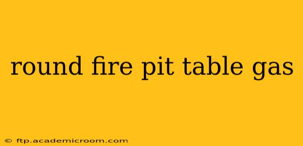 round fire pit table gas