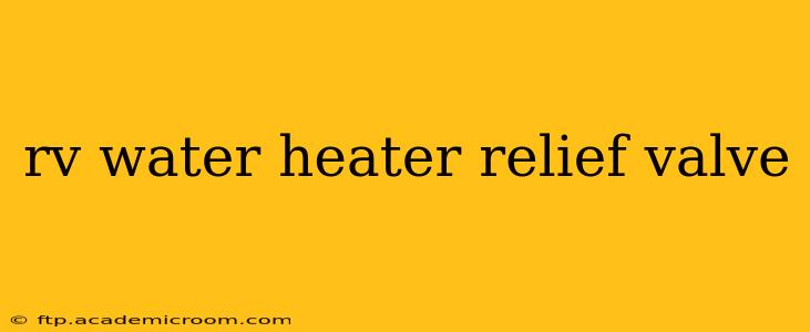 rv water heater relief valve