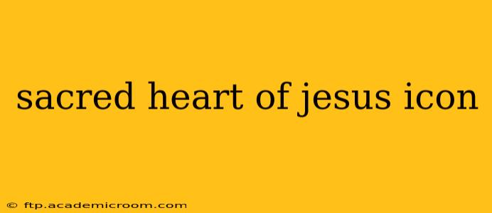 sacred heart of jesus icon