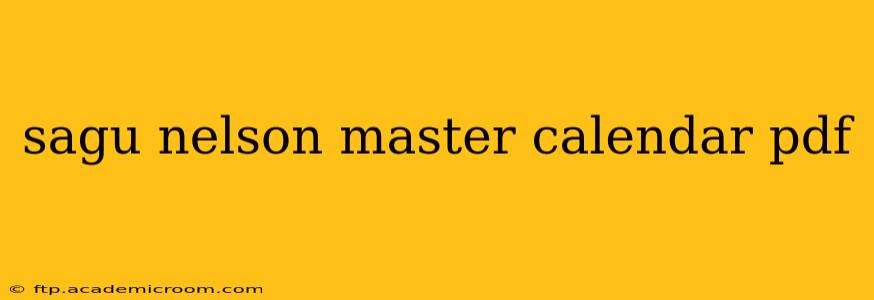 sagu nelson master calendar pdf