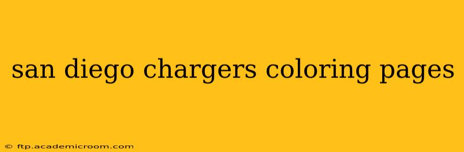 san diego chargers coloring pages