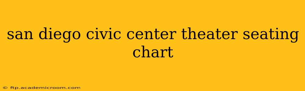 san diego civic center theater seating chart
