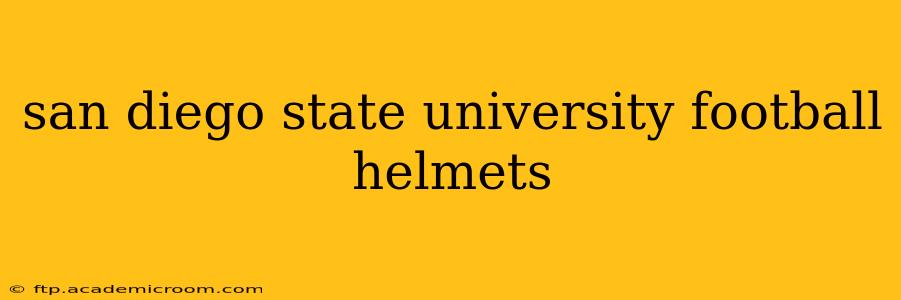 san diego state university football helmets