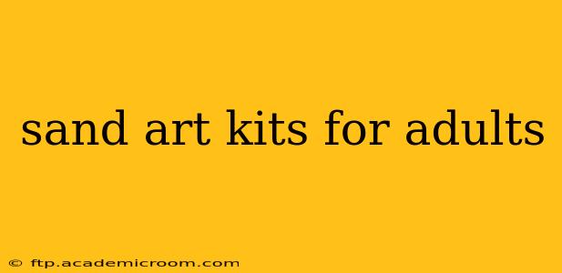 sand art kits for adults